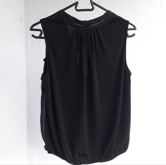 Diane von Furstenberg black sleeveless blouse in viscose and silk - Size M - Picture 2 of 12